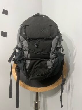 The North Face Borealis Black, Charcoal Gray, and Heather Gray Backpack
